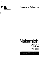Nakamichi 430-Service-Manual